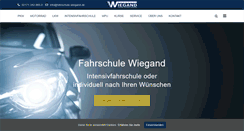 Desktop Screenshot of fahrschule-wiegand.de
